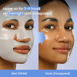 BIODANCE Hydro Cera-nol Real Deep Mask, Hydrating Overnight Hydrogel Face Mask, Moisturizing, Redness Reducing, Quick Soothing, After Sun Care, Sunburn Relief, Korean Skin Care |1.19oz(34g) x4ea