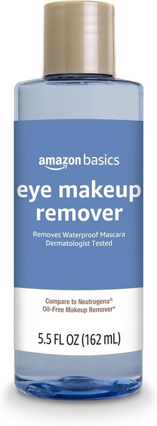 Amazon Basics Eye Makeup Remover – Oil-Free, Removes Waterproof Mascara, Fragrance-Free