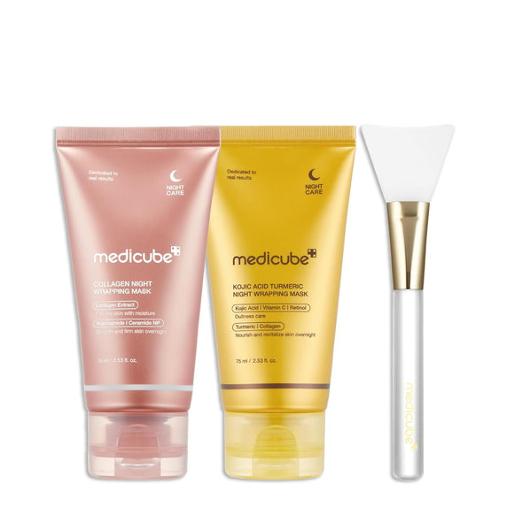 medicube Viral Overnight Wrapping Mask Duo - Collagen and Kojic Acid Mask