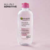 Garnier Micellar Water Hydrating Facial Cleanser & Makeup Remover – Sensitive Skin, Vegan