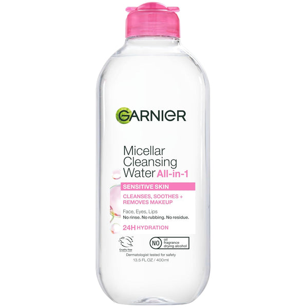 Garnier Micellar Water Hydrating Facial Cleanser & Makeup Remover – Sensitive Skin, Vegan
