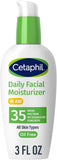 Cetaphil Daily Oil-Free Facial Moisturizer with Sunscreen, SPF 35, Fragrance Free, 3 fl oz (88 ml)