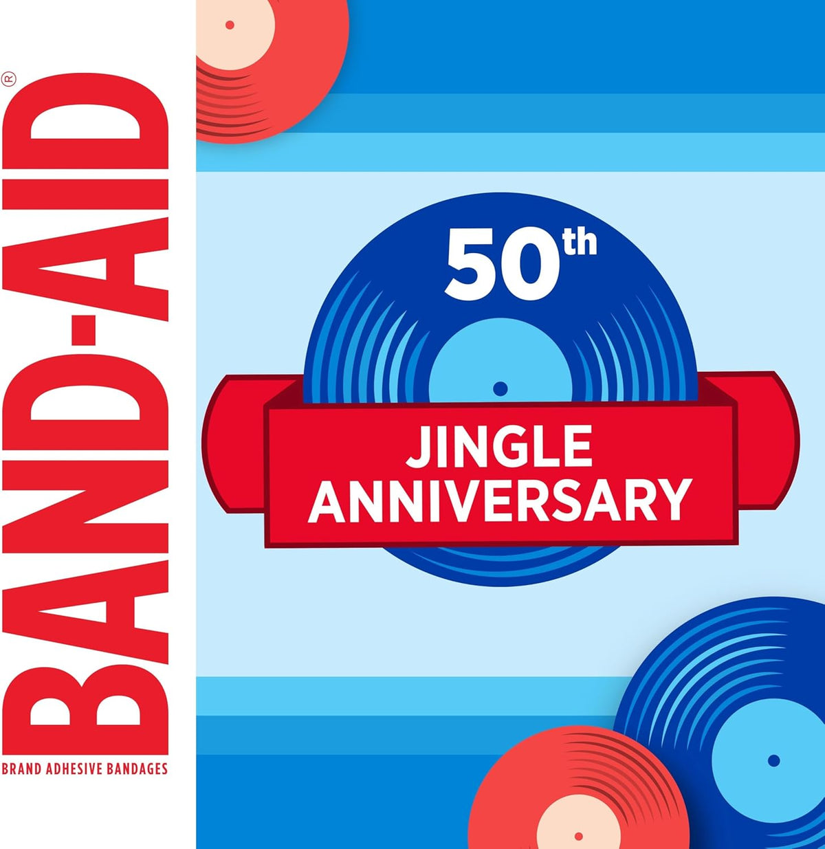 BAND-AID Brand Flexible Fabric Adhesive Bandages, Assorted Sizes, 30 Count