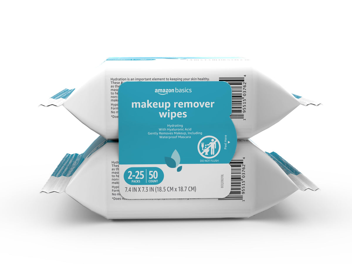 Makeup Remover Cleansing Wipes – Gentle, Hypoallergenic & Alcohol-Free (25 Count)