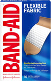 BAND-AID Brand Flexible Fabric Adhesive Bandages, Assorted Sizes, 30 Count