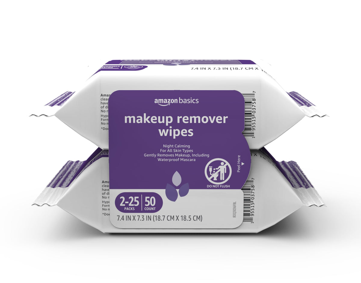 Makeup Remover Cleansing Wipes – Gentle, Hypoallergenic & Alcohol-Free (25 Count)