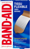 BAND-AID Brand Flexible Fabric Adhesive Bandages, Assorted Sizes, 30 Count