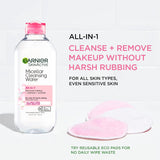 Garnier Micellar Water Hydrating Facial Cleanser & Makeup Remover – Sensitive Skin, Vegan