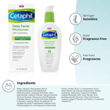Cetaphil Daily Oil-Free Facial Moisturizer with Sunscreen, SPF 35, Fragrance Free, 3 fl oz (88 ml)