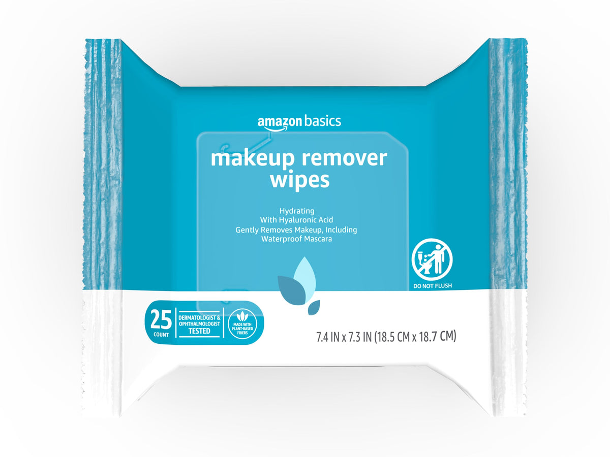 Makeup Remover Cleansing Wipes – Gentle, Hypoallergenic & Alcohol-Free (25 Count)