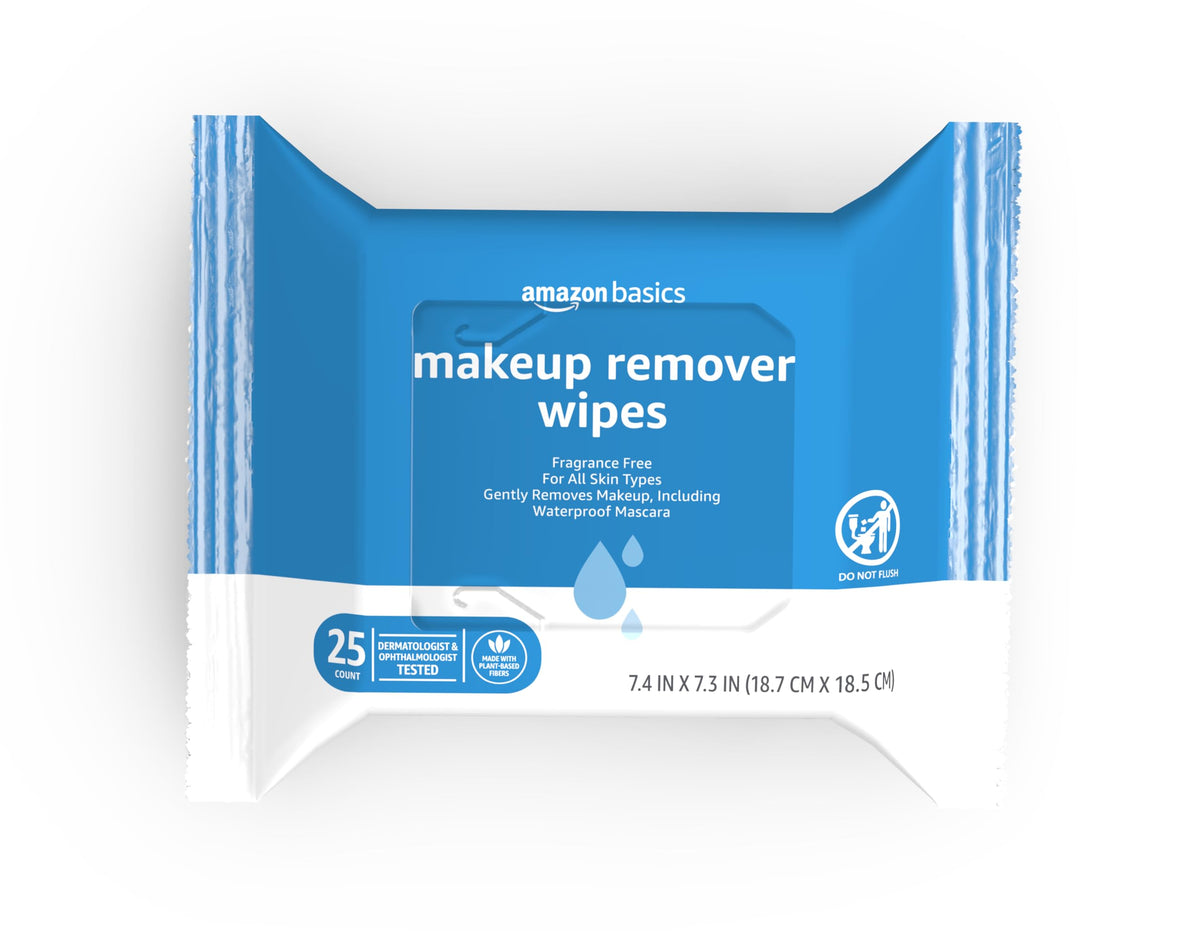 Makeup Remover Cleansing Wipes – Gentle, Hypoallergenic & Alcohol-Free (25 Count)
