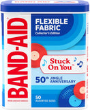 BAND-AID Brand Flexible Fabric Adhesive Bandages, Assorted Sizes, 30 Count