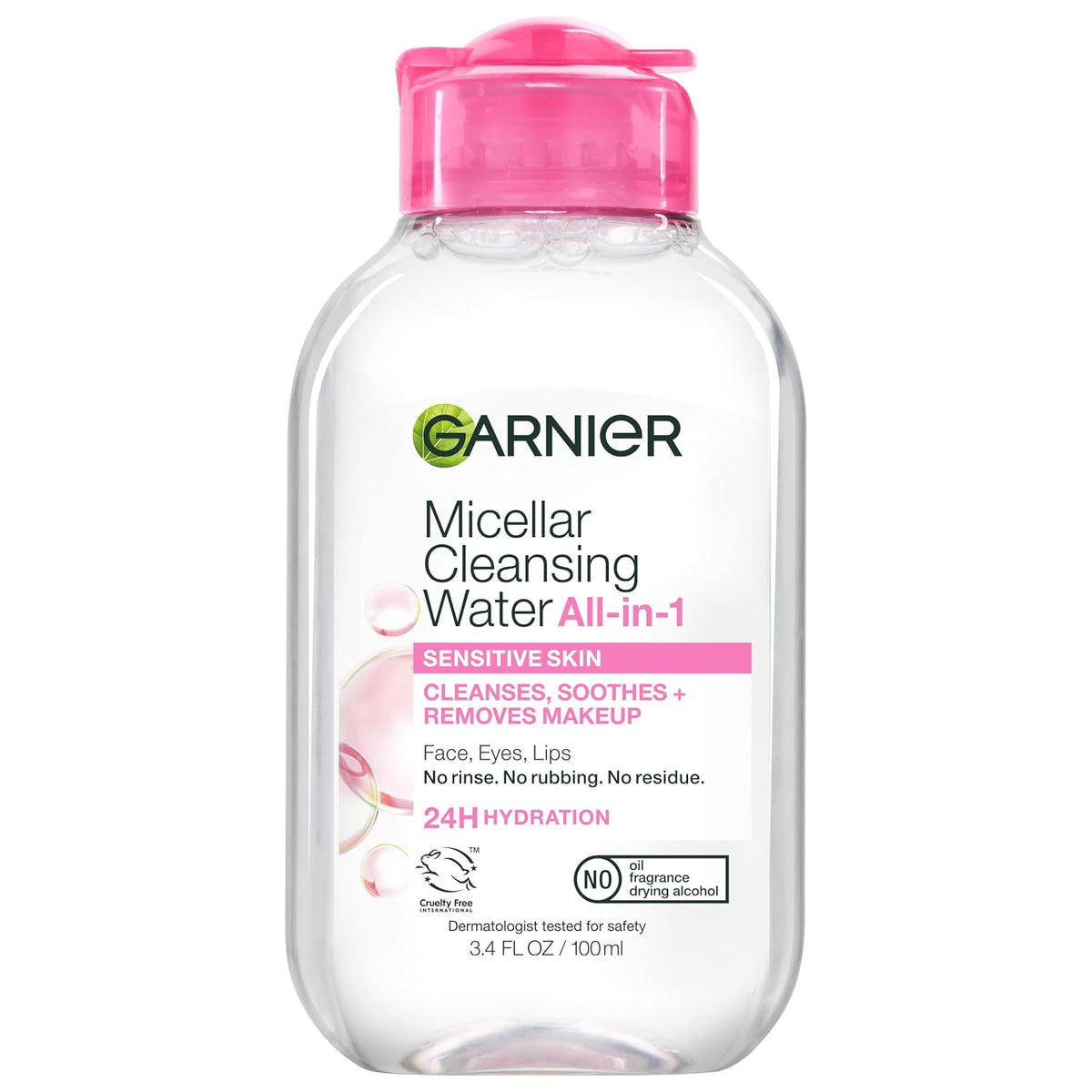 Garnier Micellar Water Hydrating Facial Cleanser & Makeup Remover – Sensitive Skin, Vegan