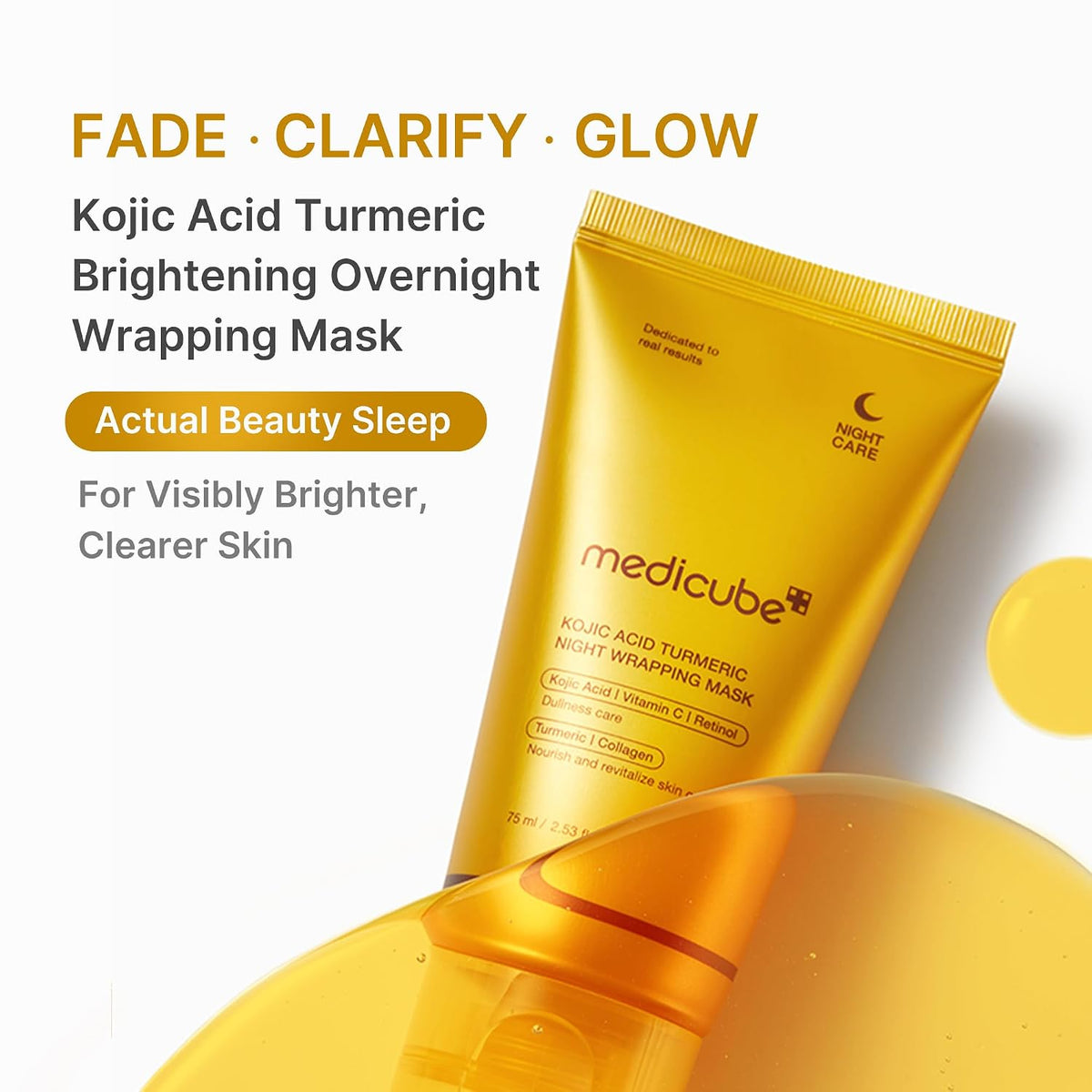 medicube Wrapping Mask Kojic Acid Turmeric- Overnight Peel Off Facial Mask