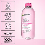 Garnier Micellar Water Hydrating Facial Cleanser & Makeup Remover – Sensitive Skin, Vegan