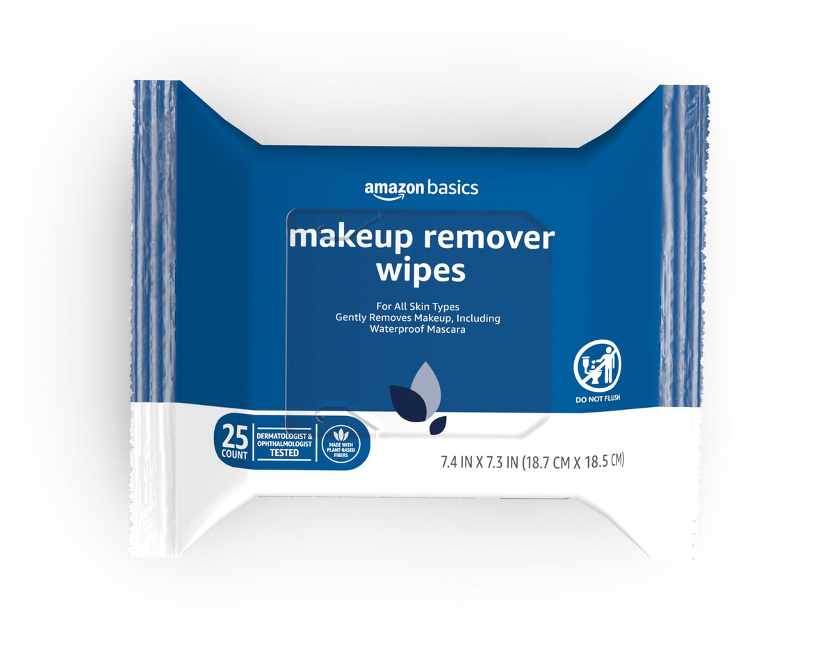 Makeup Remover Cleansing Wipes – Gentle, Hypoallergenic & Alcohol-Free (25 Count)