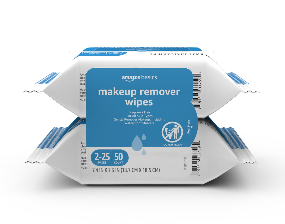 Makeup Remover Cleansing Wipes – Gentle, Hypoallergenic & Alcohol-Free (25 Count)