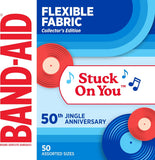 BAND-AID Brand Flexible Fabric Adhesive Bandages, Assorted Sizes, 30 Count