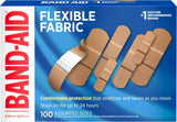BAND-AID Brand Flexible Fabric Adhesive Bandages, Assorted Sizes, 30 Count