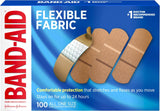 BAND-AID Brand Flexible Fabric Adhesive Bandages, Assorted Sizes, 30 Count