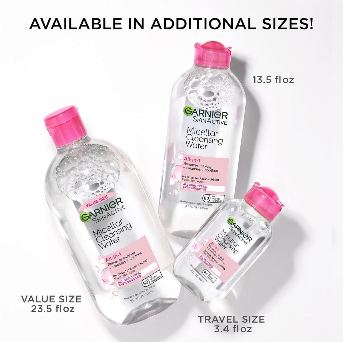 Garnier Micellar Water Hydrating Facial Cleanser & Makeup Remover – Sensitive Skin, Vegan