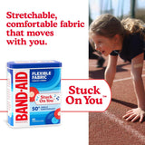 BAND-AID Brand Flexible Fabric Adhesive Bandages, Assorted Sizes, 30 Count