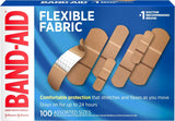 BAND-AID Brand Flexible Fabric Adhesive Bandages, Assorted Sizes, 30 Count