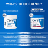 CeraVe Moisturizing Cream, Face Body Moisturizer, Normal to Dry Skin, 8 Fl Oz