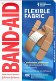 BAND-AID Brand Flexible Fabric Adhesive Bandages, Assorted Sizes, 30 Count