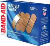 BAND-AID Brand Flexible Fabric Adhesive Bandages, Assorted Sizes, 30 Count