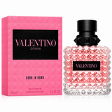 Valentino Donna perfume bottle and packaging on a white background